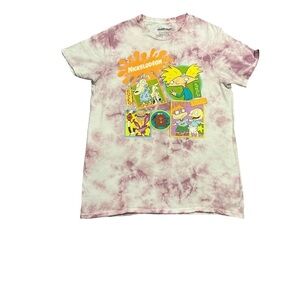 Nickelodeon TV Shows Purple Tie Dye Graphic Shirt - Mens (M) - Rocko Rugrats